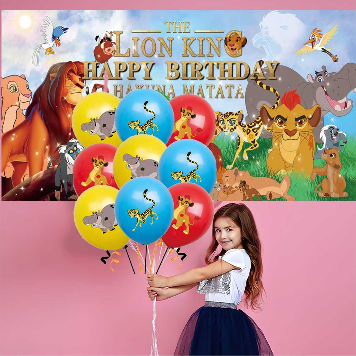 Lion Guard Birthday Party Supplies Balloons Plates Decoration Cake Topper Decor Tableware Banner Backdrop