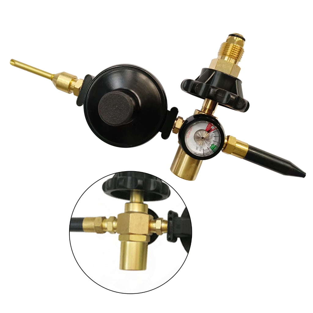 Lerpwige Inflator Regulator Helium Balloon Filler 0-3000PSI Helium Tank Regulator Filler