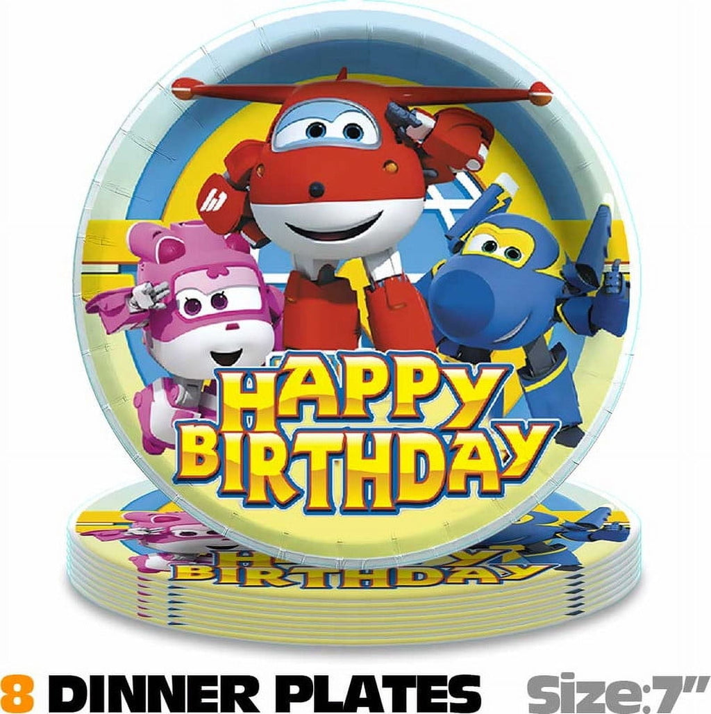 Super Wing Party Supplies Plates Decorations Birthday Cake Topper Banner Decor Backdrop Balloons