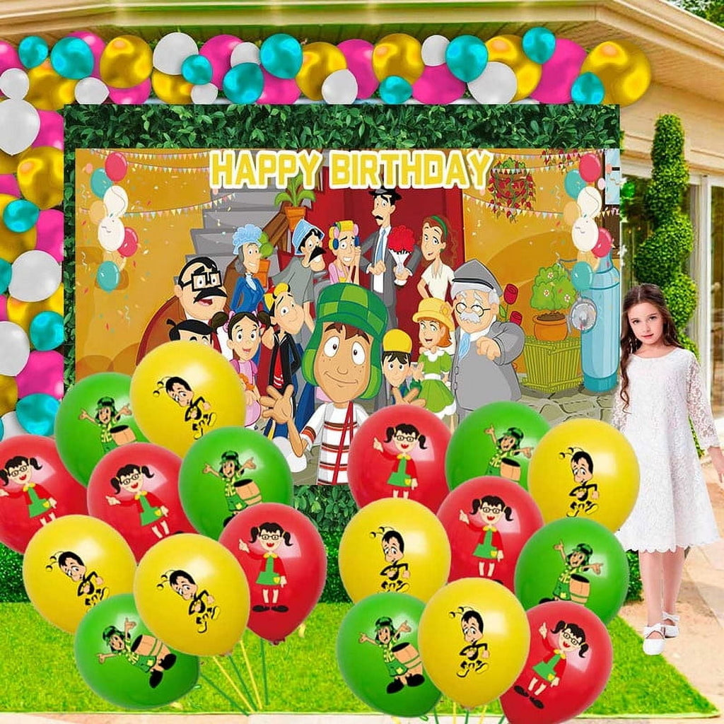 El Chavo Party Supplies Plates Decorations Birthday Cake Topper Banner Decor Backdrop Balloons