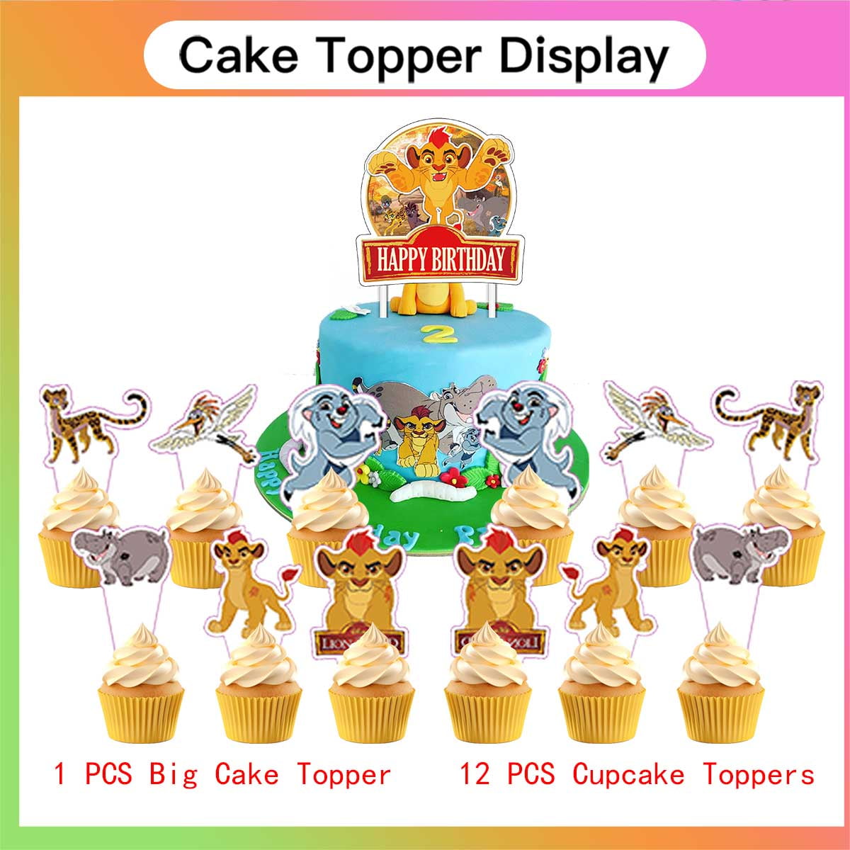 Lion Guard Birthday Party Supplies Balloons Plates Decoration Cake Topper Decor Tableware Banner Backdrop