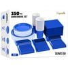 Exquisite 350 Piece Easter Plastic Disposable Party Plates & Dinnerware Combo Set