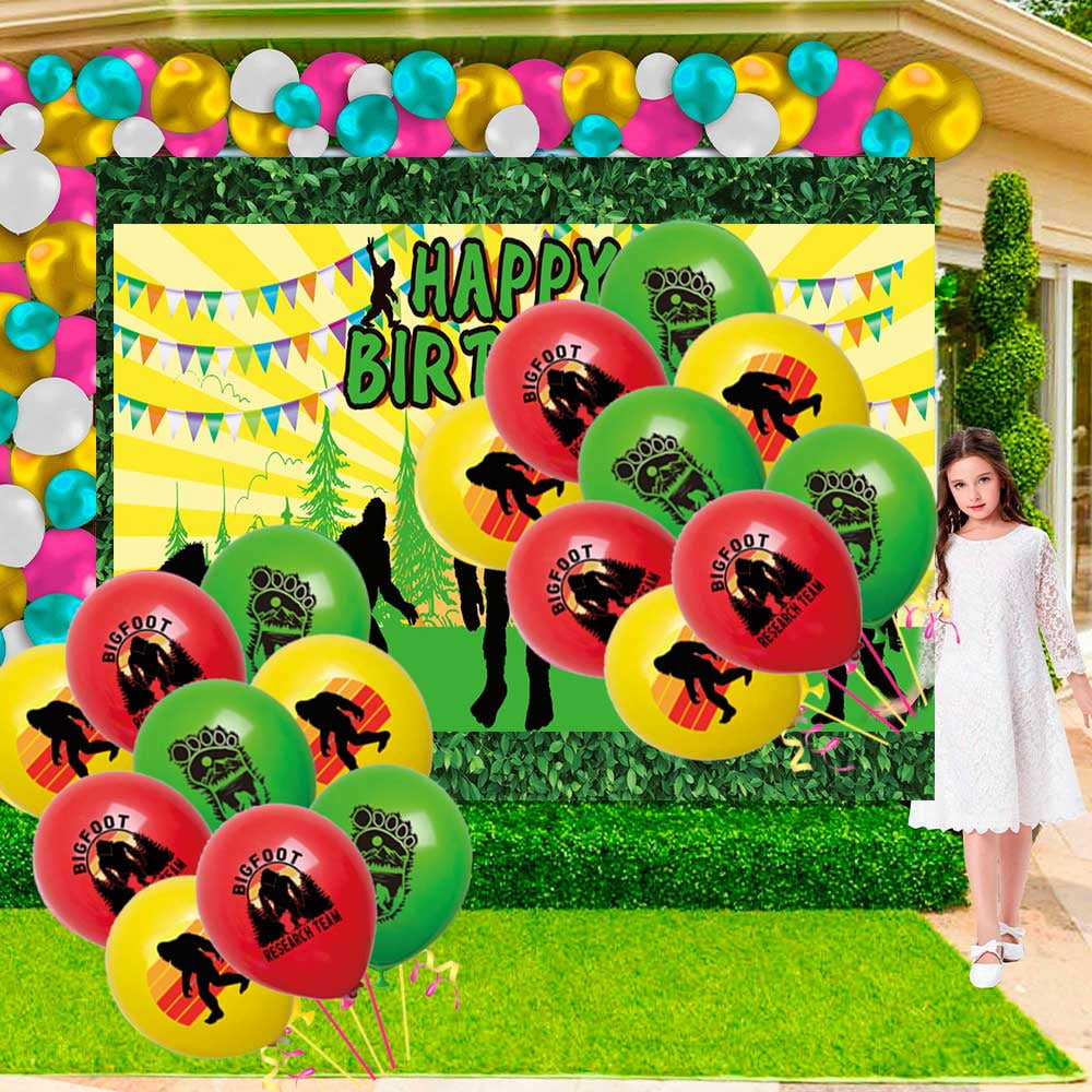 Big Foot Party Supplies Plates Decorations Birthday Cake Topper Banner Decor Backdrop Balloons