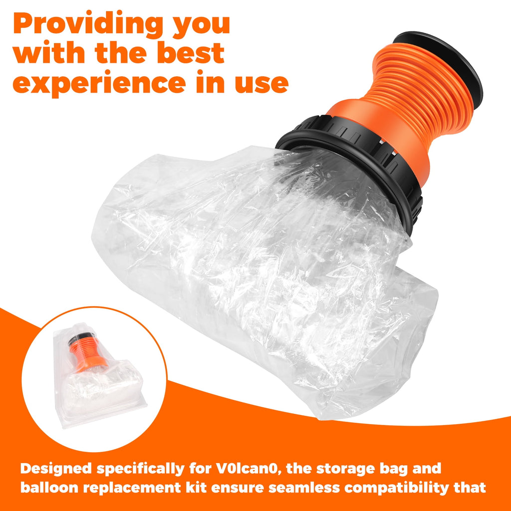 6Pcs Balloon Replacement Set Plastic Balloon Refill Set Wear Rsistant Balloon Bags Filling Chamber Tube Kit Waterproof Balloon Evaporator Air Tube Fitting Kit for V0lcan0