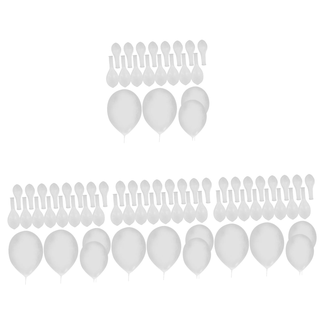 FRCOLOR 800 pcs  Clear Latex Balloons Decorative Transparent Balloon Party Layout Props