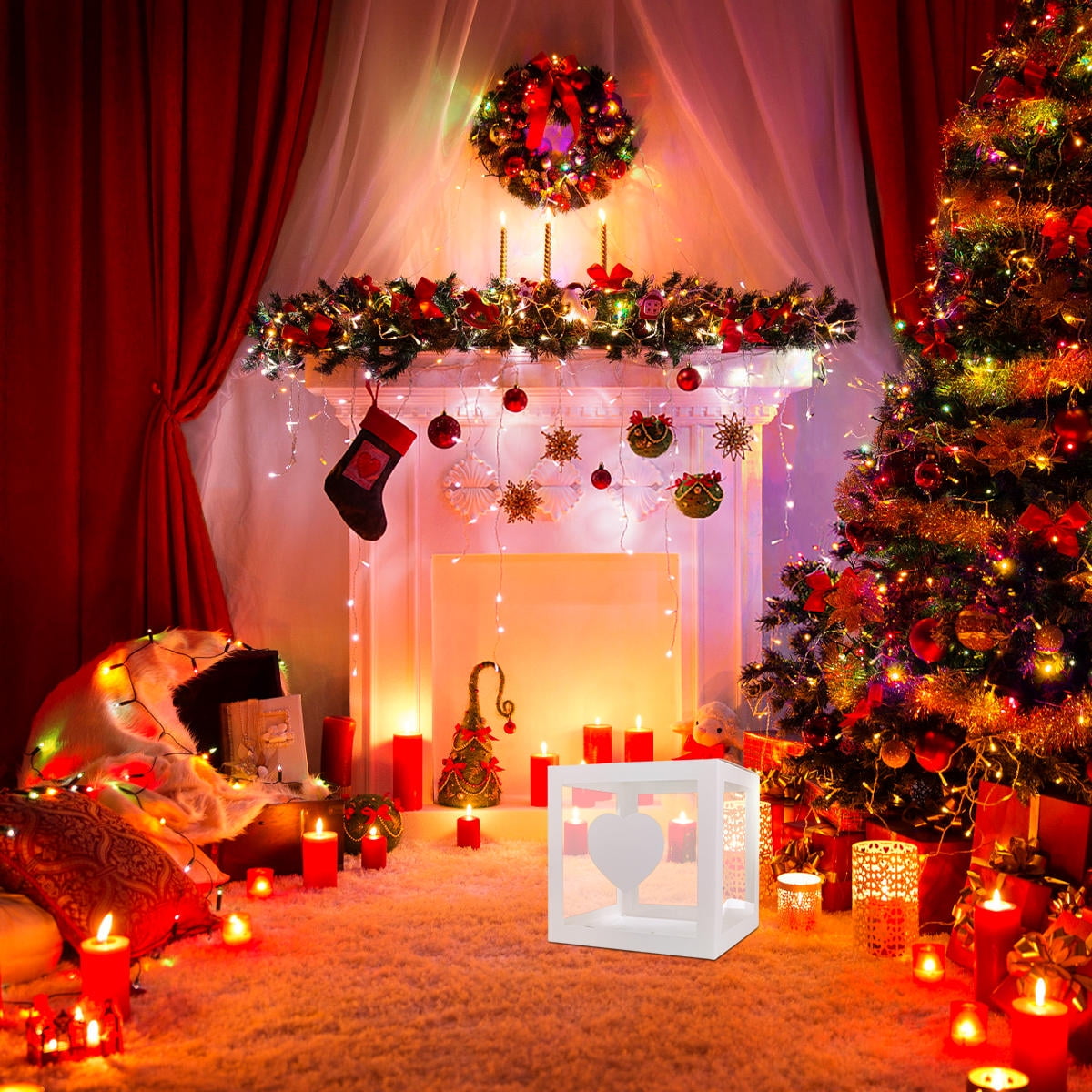 Hemoton 3pcs Transparent Balloon Box Party Decorative Balloons Case Balloons Accessories