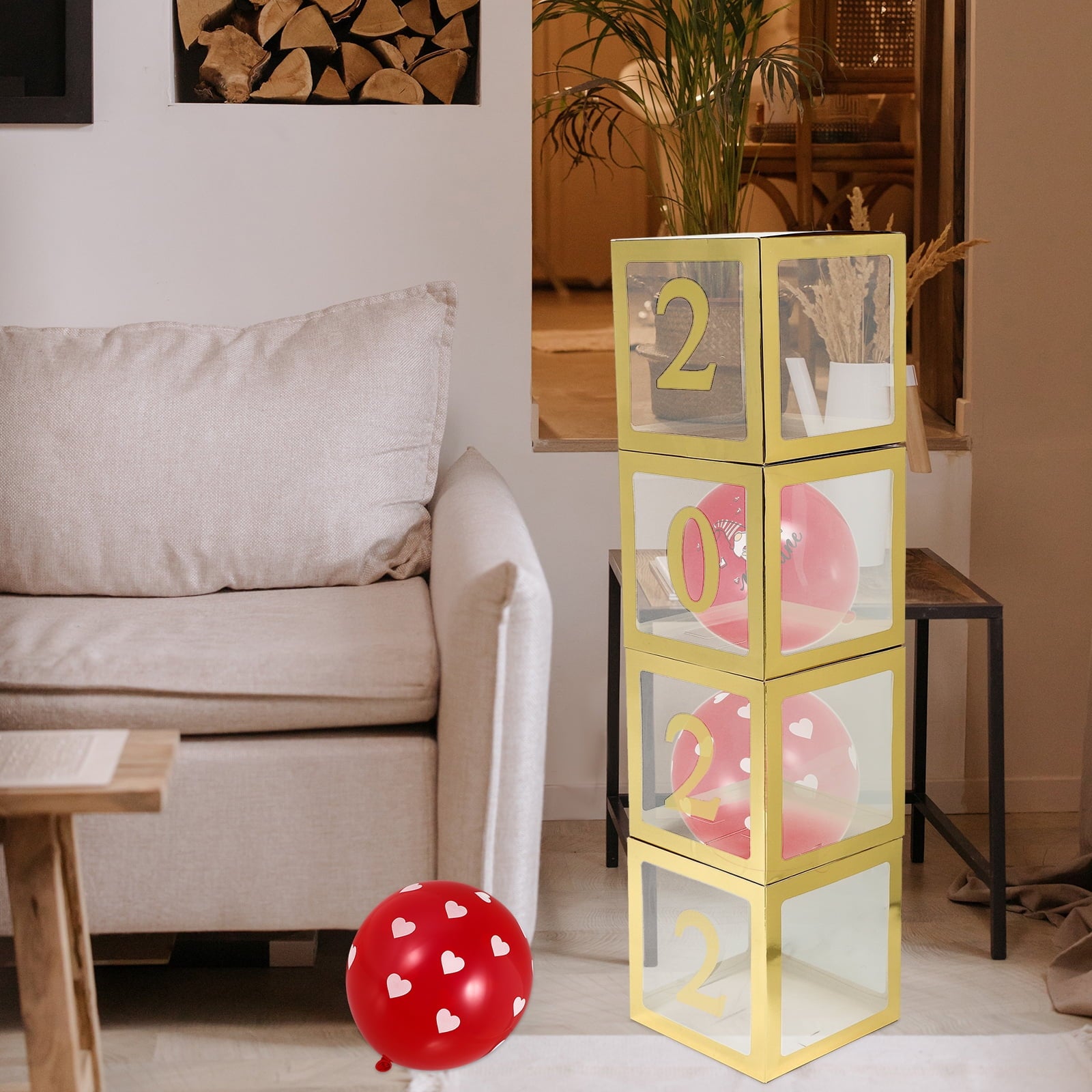 Balloon Box Graduation Ornaments Birthday Party Decorations Baby Balloons Decorative Plastic