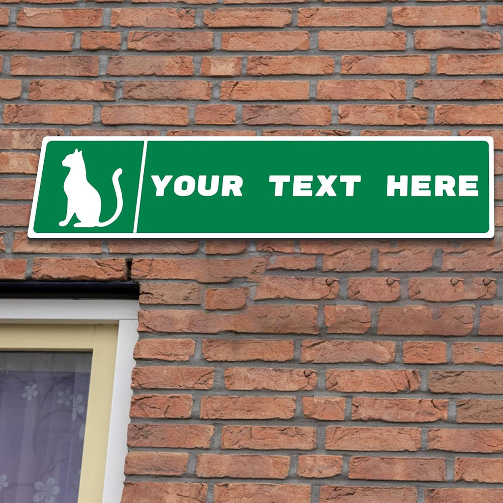 Personalized Street Signs Custom Road Signs Metal Reflective Option Yard Signs Customized with Text Address for Outdoor Indoor Home Wall Decor
