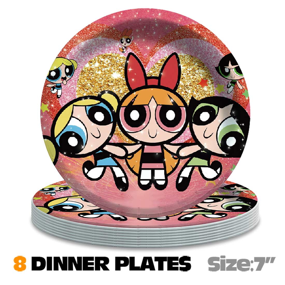 The Powerpuff Girls Party Supplies Decor Tableware Backdrop Banner Cake Topper Balloons Birthday Decorations