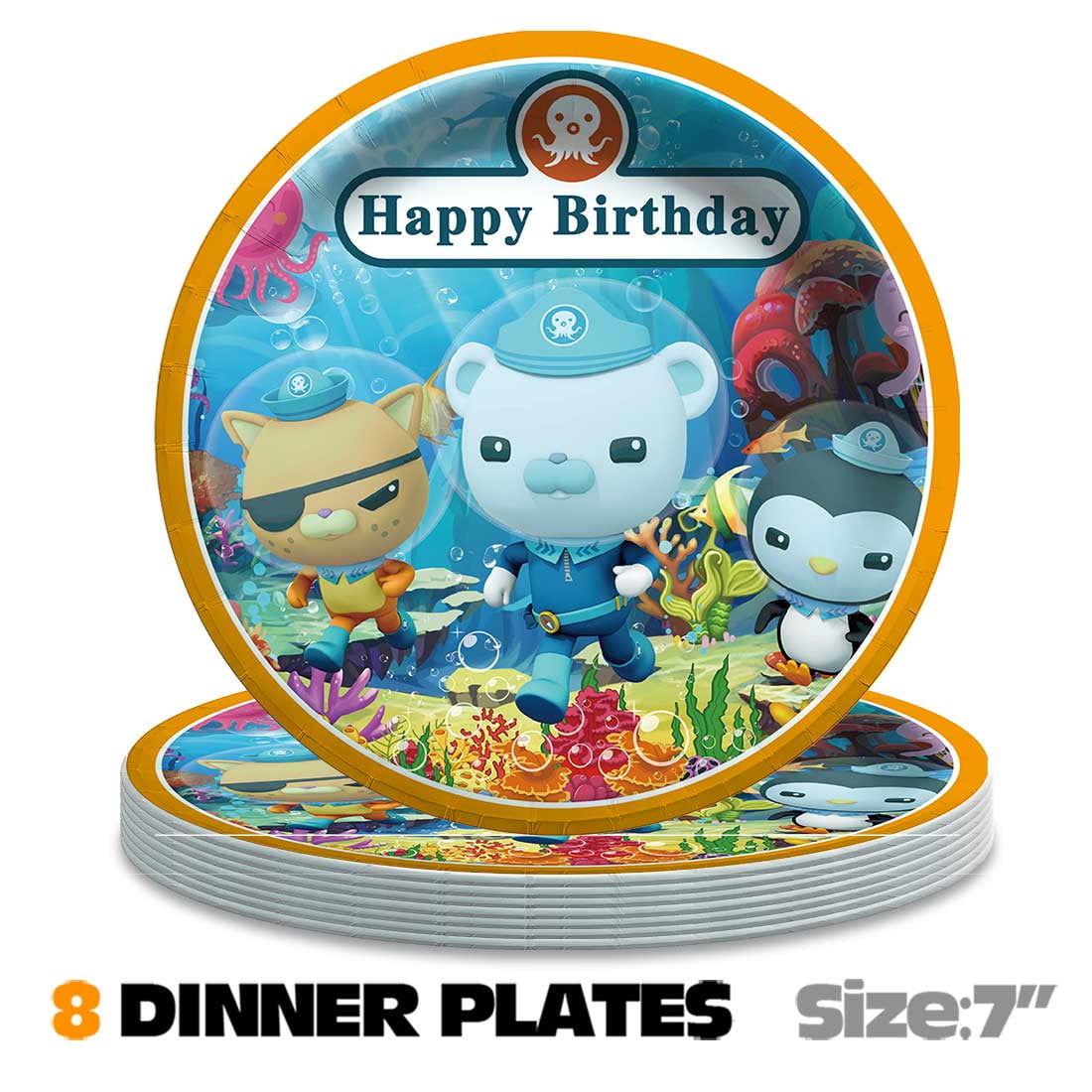 Octonauts Party Supplies Decor Tableware Backdrop Banner Cake Topper Balloons Birthday Decorations