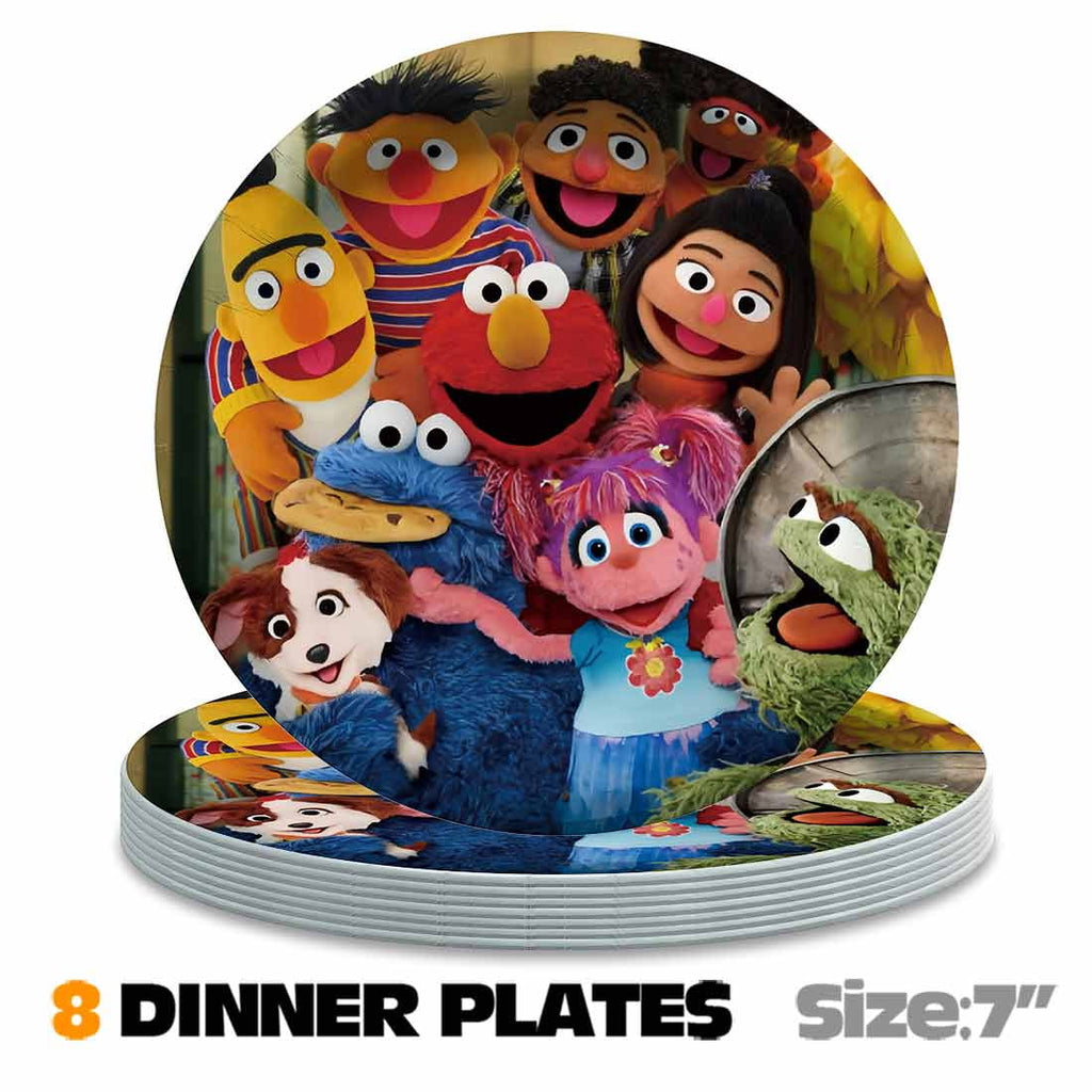 Sesame Street Balloons Party Supplies 1st Decor Tableware Birthday Cake Topper Decorations Banner Backdrop