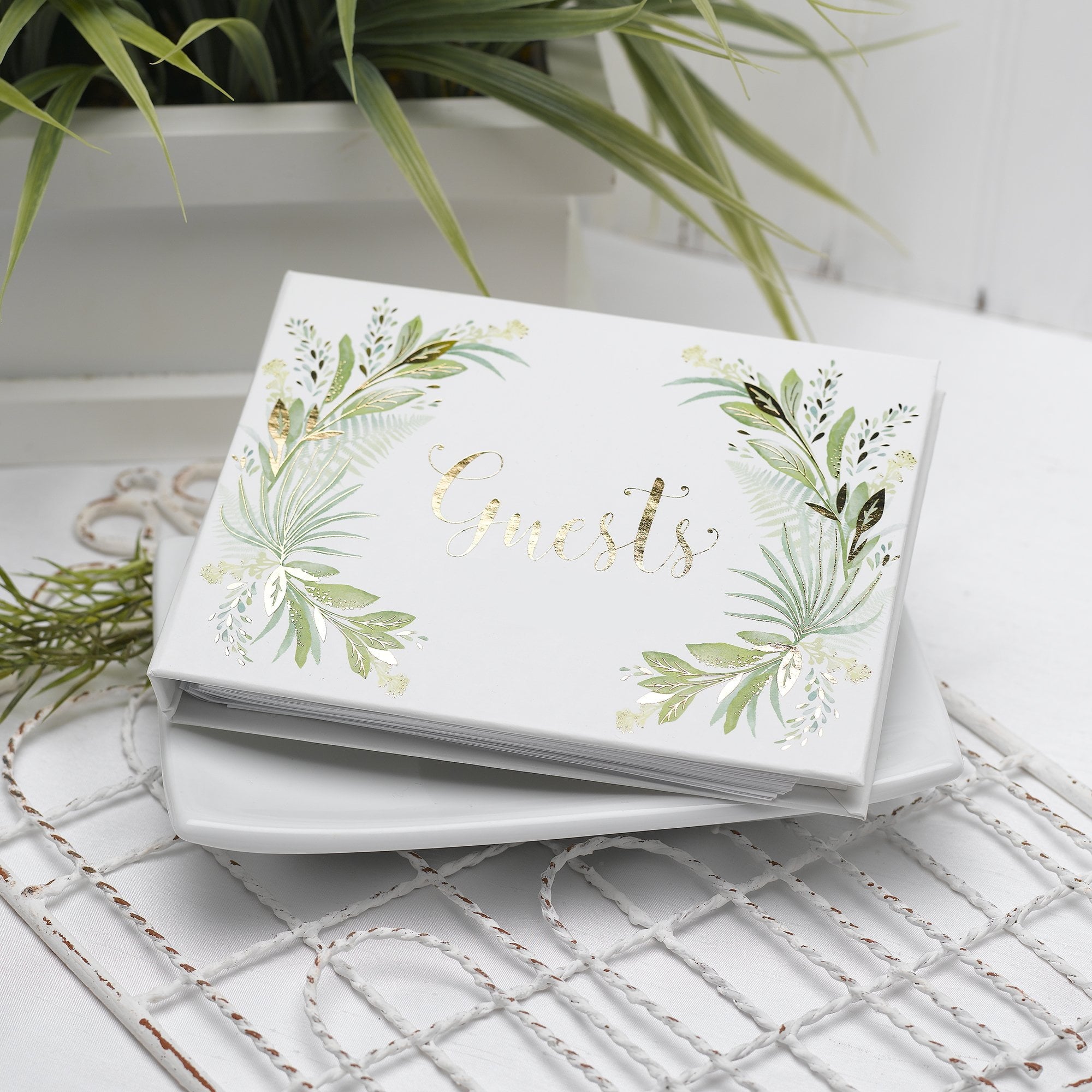 Hortense B. Hewitt 55503B Guest Book, Greenery