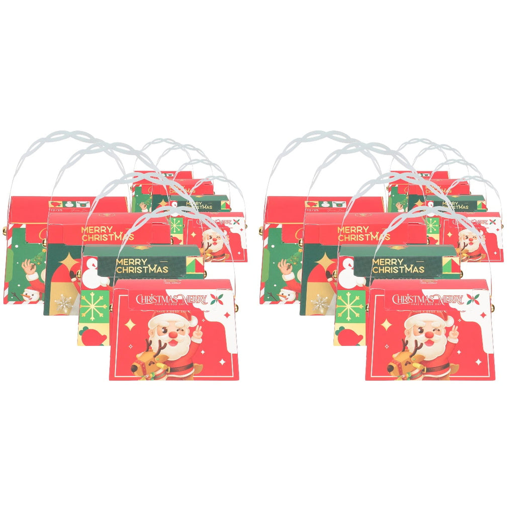 BERTDOMD 40 Pcs Christmas Gift Boxes Handheld Gift Wrapping Boxes Decorative Gift Boxes Xmas Candy Boxes