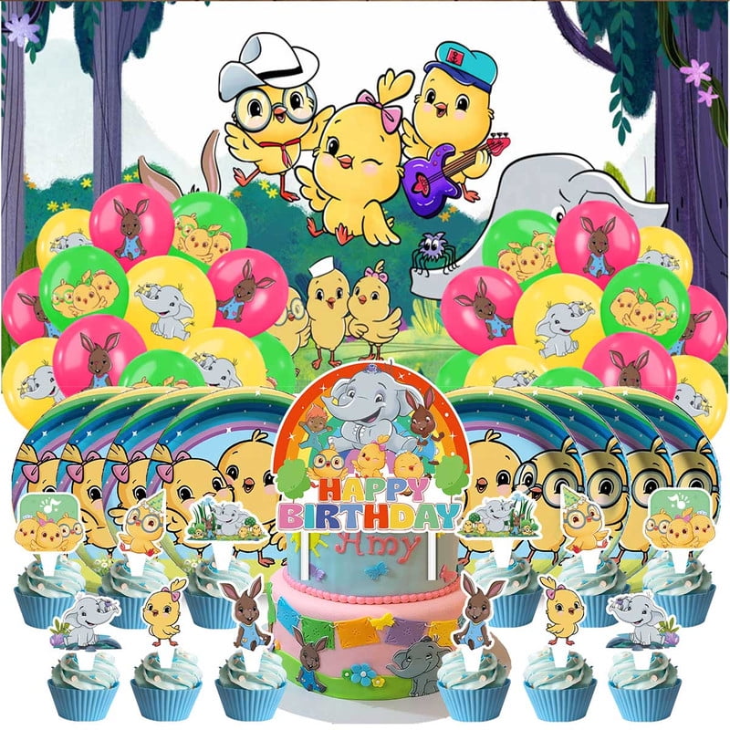 Canticos Party Decorations Plates Tableware Banner Backdrop Balloons Birthday Decor Cake Topper Fans