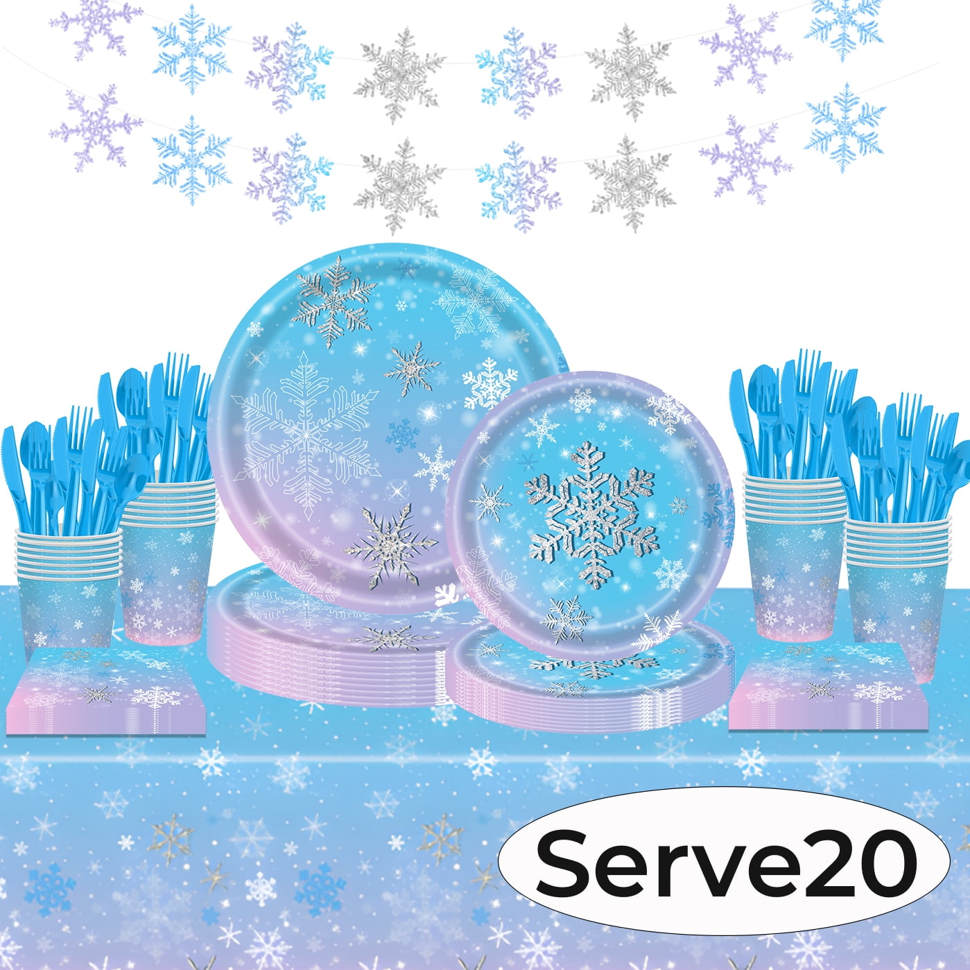 Christmas Paper Plates Dinnerware Santa Clous Christmas Party Supplies Decorations  Kids Disposable Dishes Napkins Tablecloth Serve 24 Design1