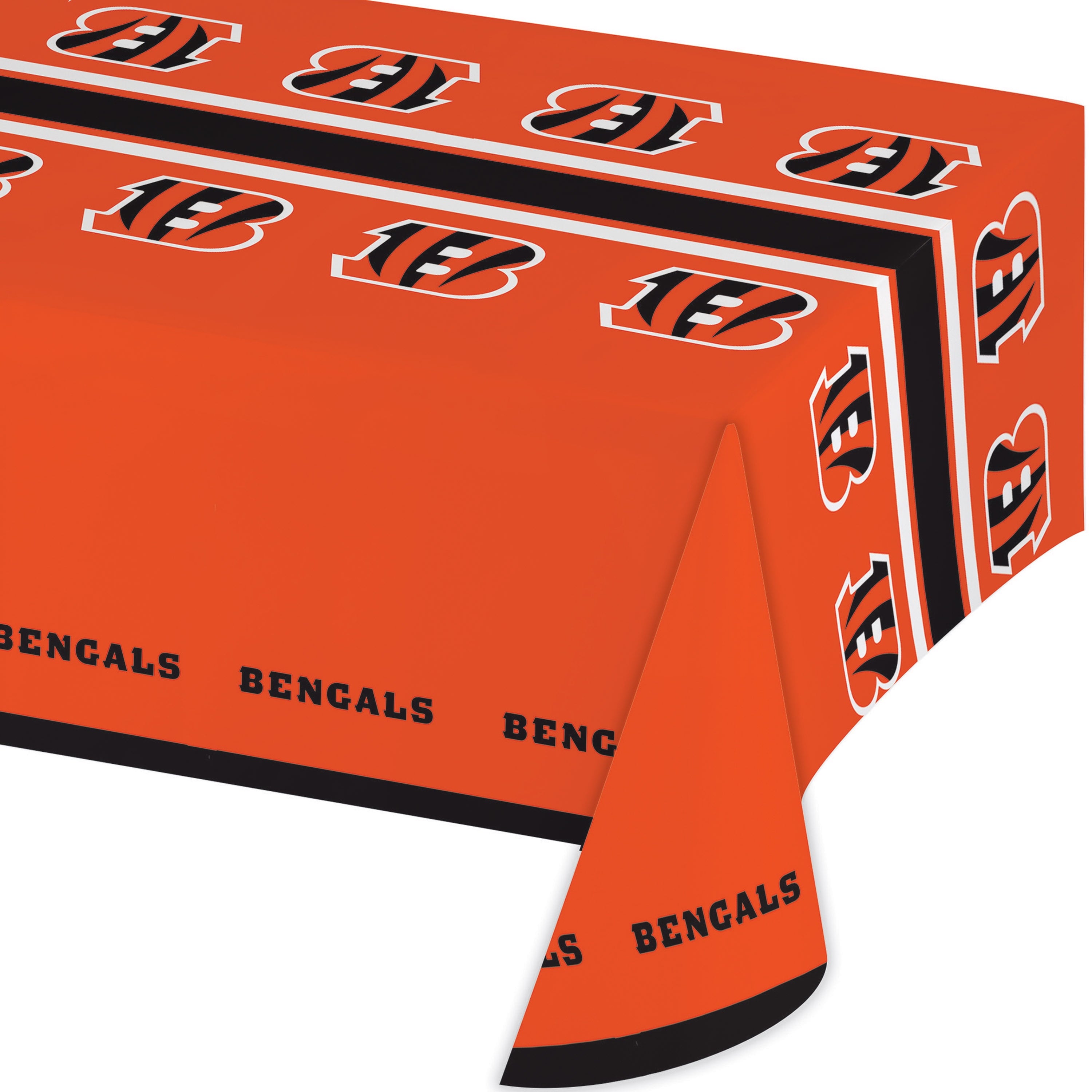 Cincinnati Bengals Plastic Tablecloths, 3 Count