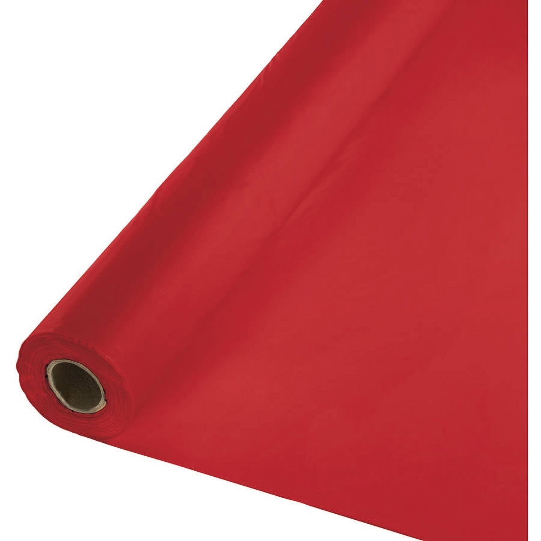 Classic Red Banquet Table Roll