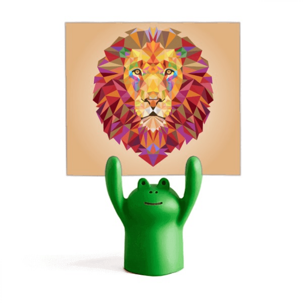 Colourful Lion Animal Box Stitching Memo Holder Cartoon Animal Frog Stand Decoration