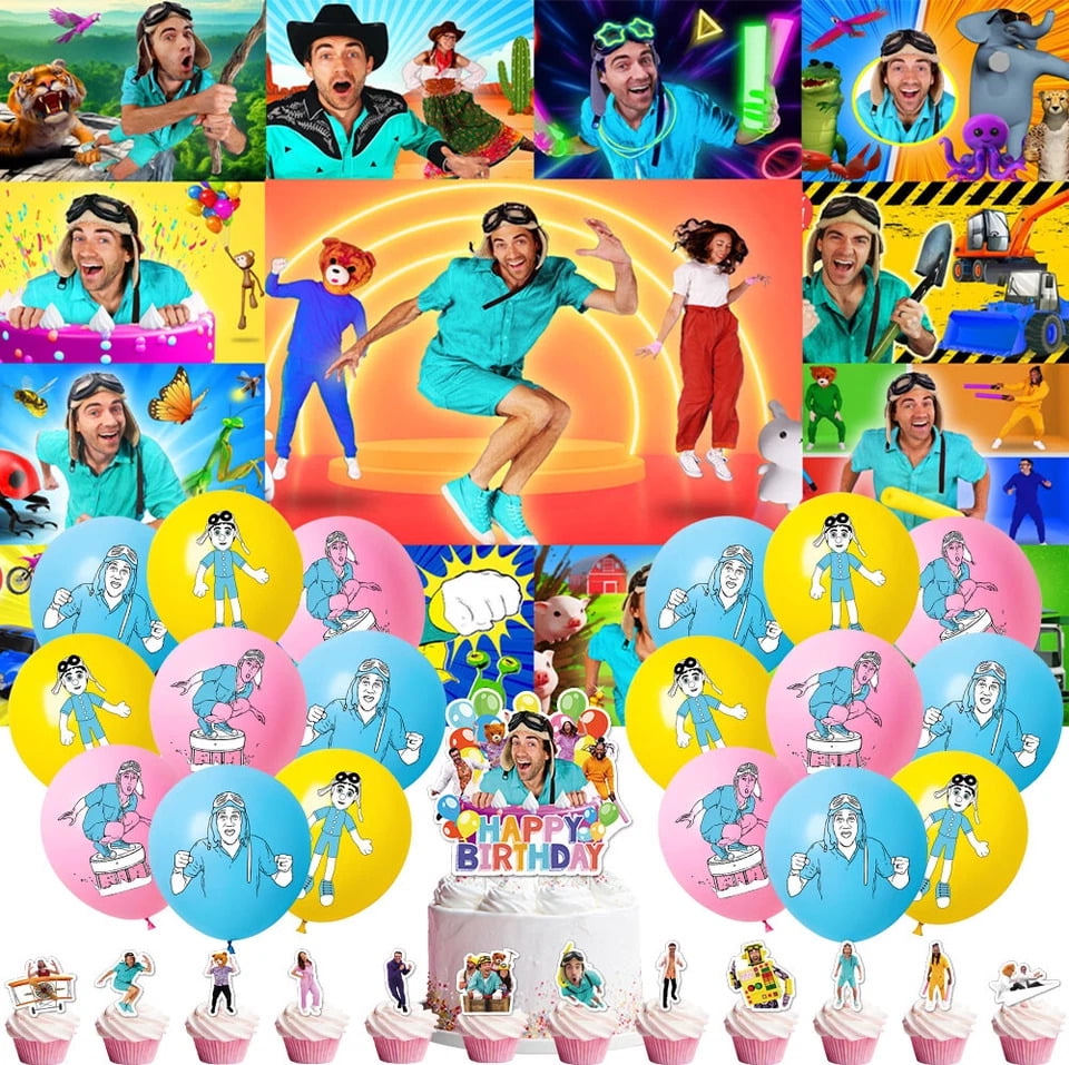 Danny Go Birthday Party Supplies Set – Balloons, Plates, Banner, Cake Topper, Tableware & Decorations for Kids Party
