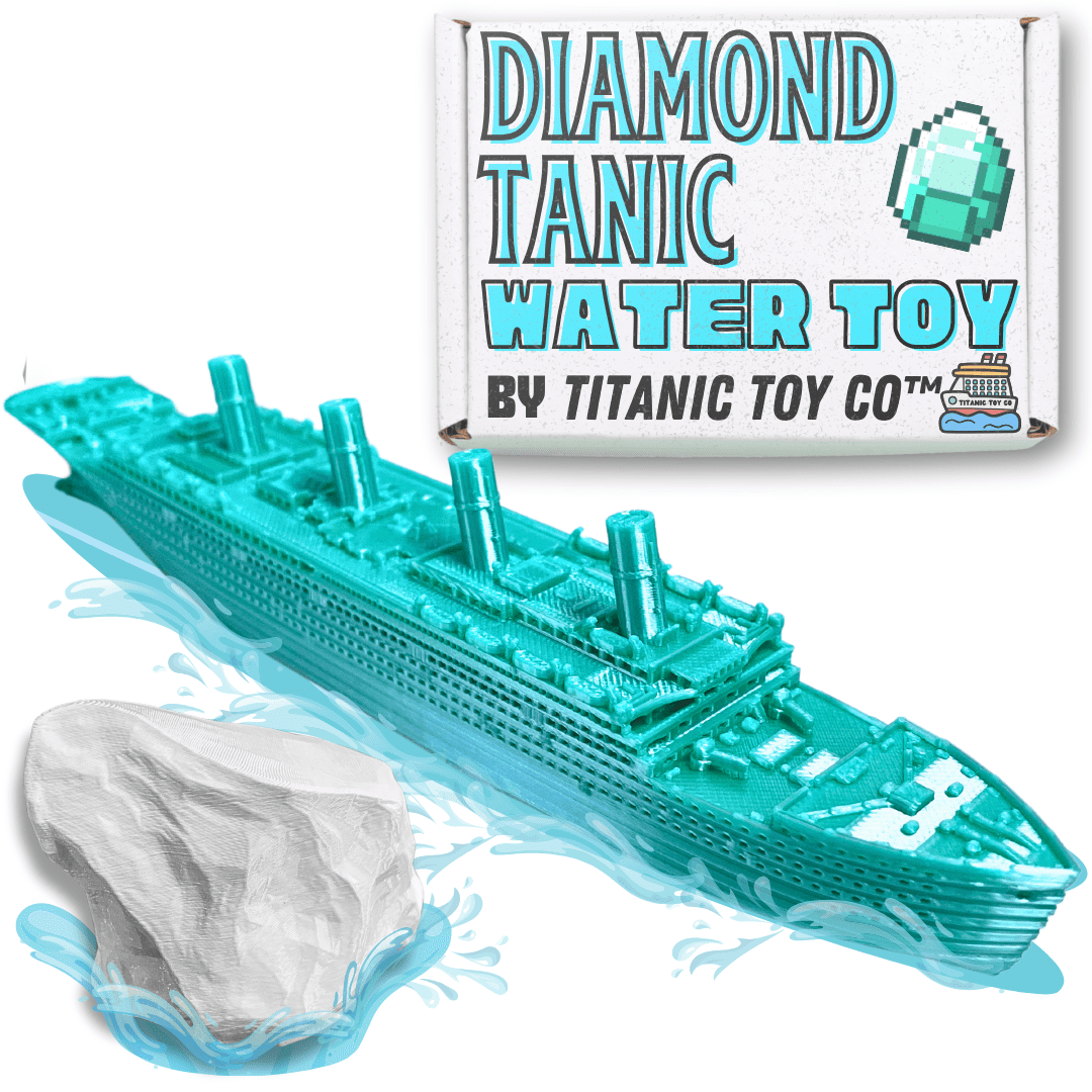DiamondTanic Titanic Bath Boat And Pool Toy By TitanicToyCo, RMS Titanic Toys For Kids, Historically Accurate Titanic Toy, Titanic Ship, Titanic Cake Topper, Titanic Figurine