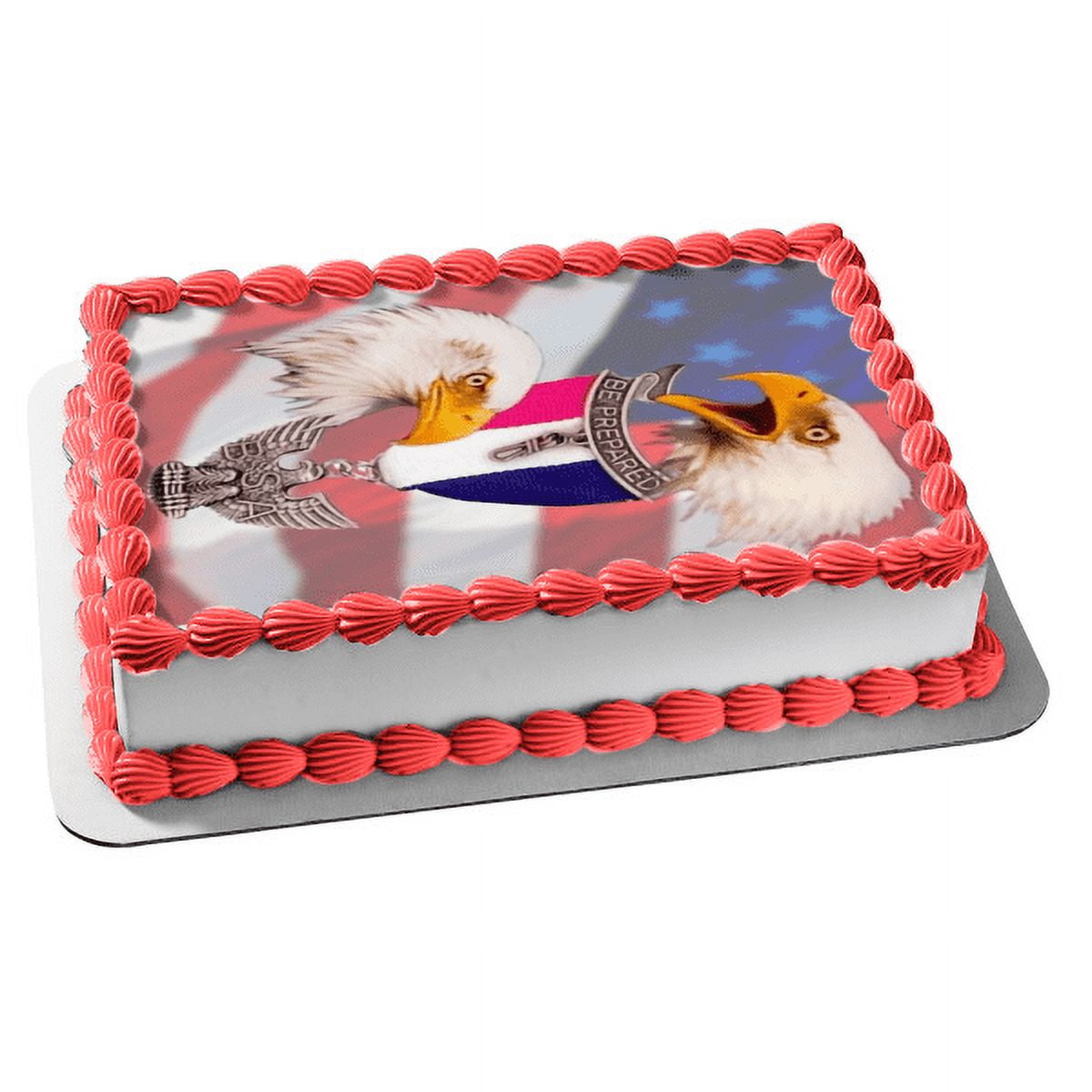 Eagle Scout Ceremony Court of Honor Be Prepared Edible Cake Topper Image - 1/2 Sheet - ABPID01679