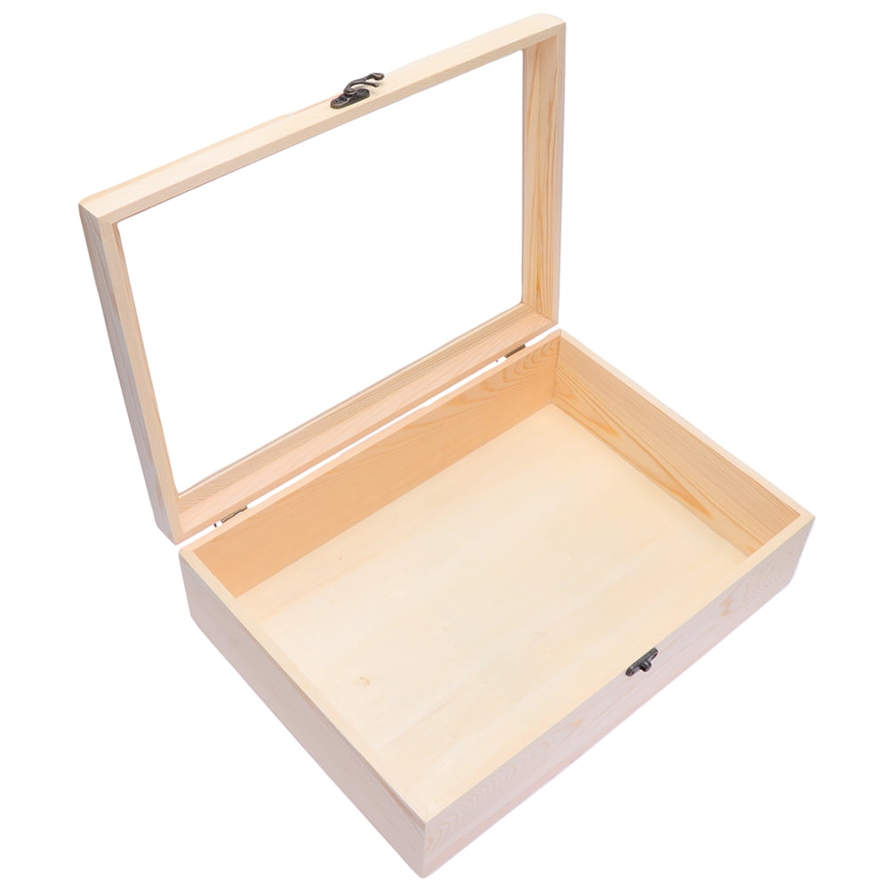 Yellow Synthetic Gift Box with Translucent Window for DIY Flower Craft and Home Office Decor 6066030