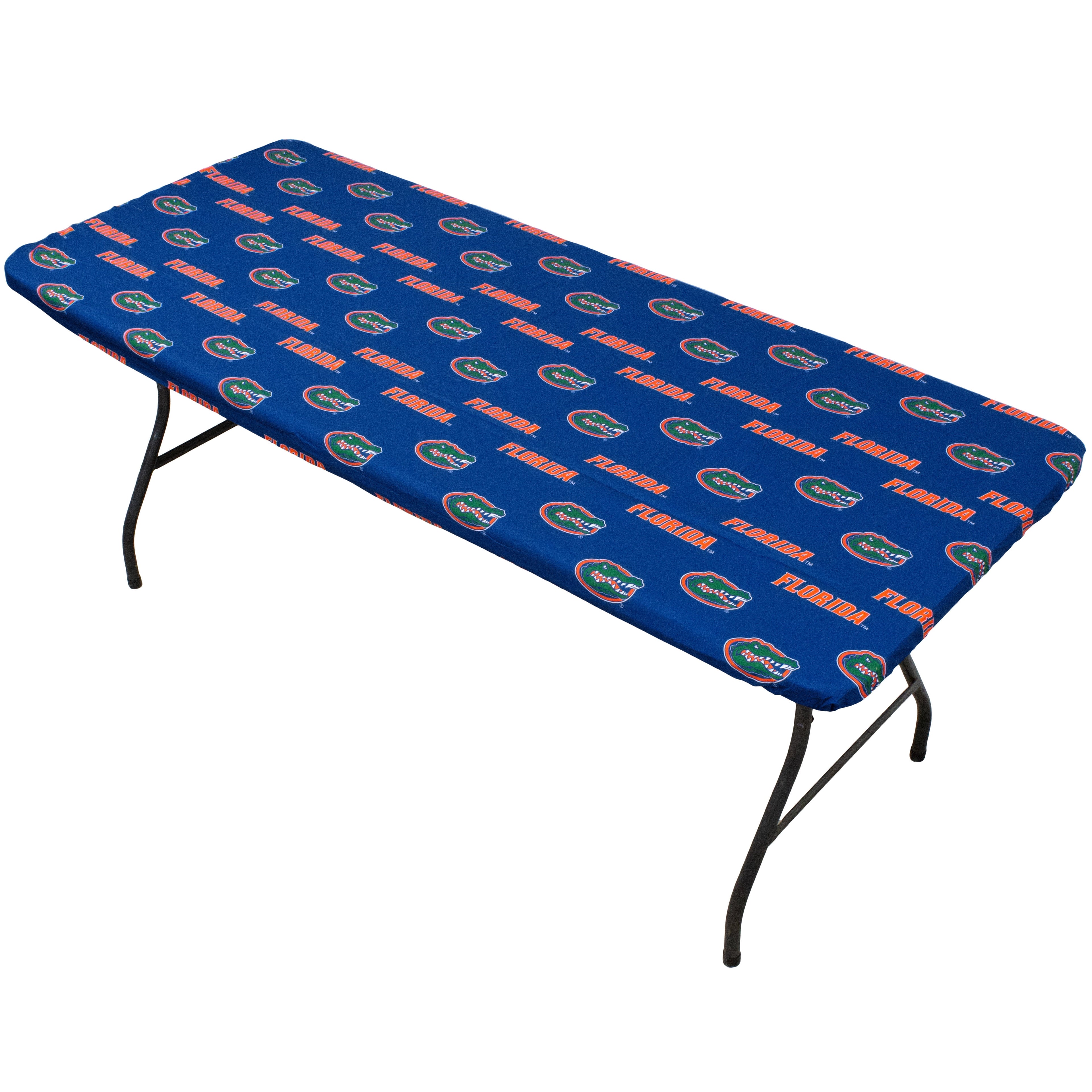 Clemson Tigers Tailgate Fitted Tablecloth, 72" x 30", 6 ft table - 72" x 30", 6 ft table
