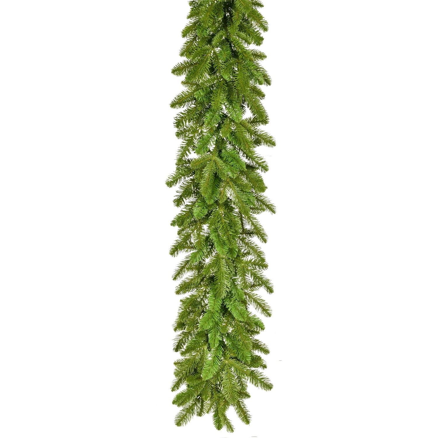 Fraser Hill Farm 9-Ft. Grandland Garland, No Lights | Festive Christmas Holiday Decor for Fireplace Mantel, Staircase, Console Table | FFGT108G-0GR
