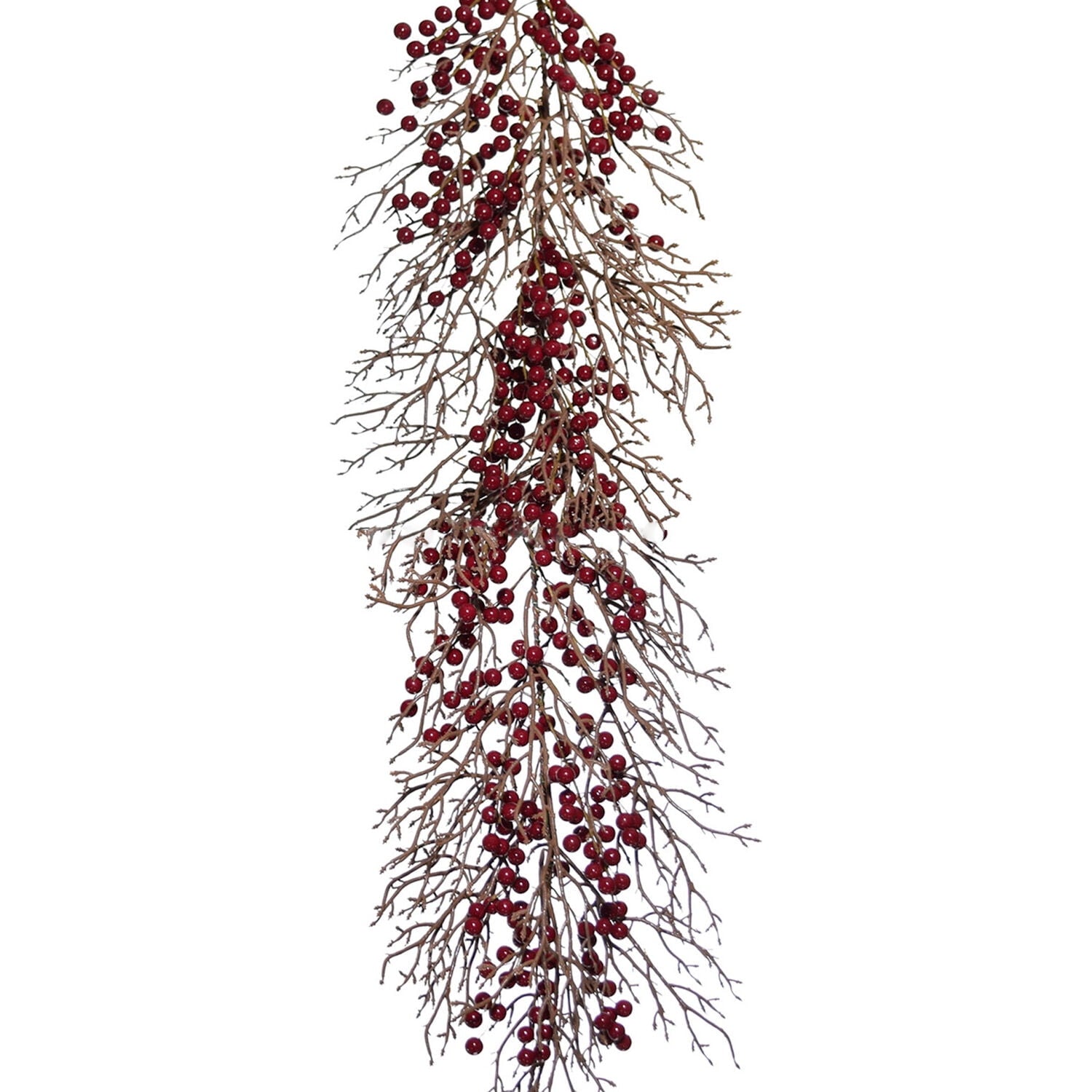 Fraser Hill Farm Red Berry Garland, 9 Feet Long | Life-Like Artificial Garland Perfect Holiday Party Wall Decor or General Christmas Decorations | FF006GL-108-0RD