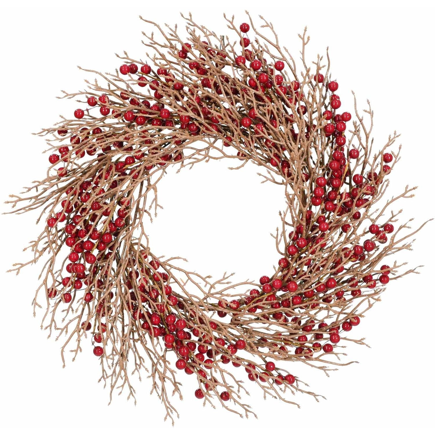 Fraser Hill Farm Red Berry Garland, 9 Feet Long | Life-Like Artificial Garland Perfect Holiday Party Wall Decor or General Christmas Decorations | FF006GL-108-0RD