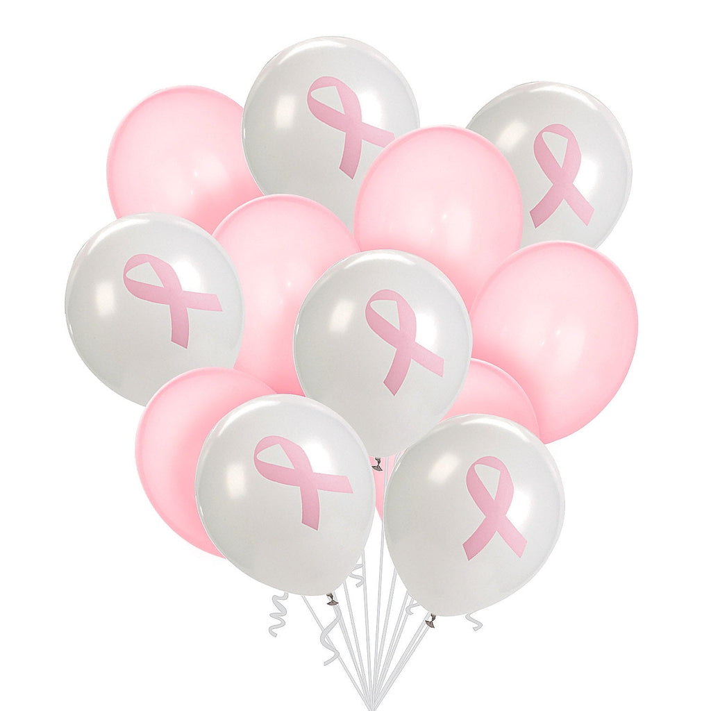 Fun Express Breast Cancer Awareness Ribbon Balloon Bouquet Kit - 205 Pc