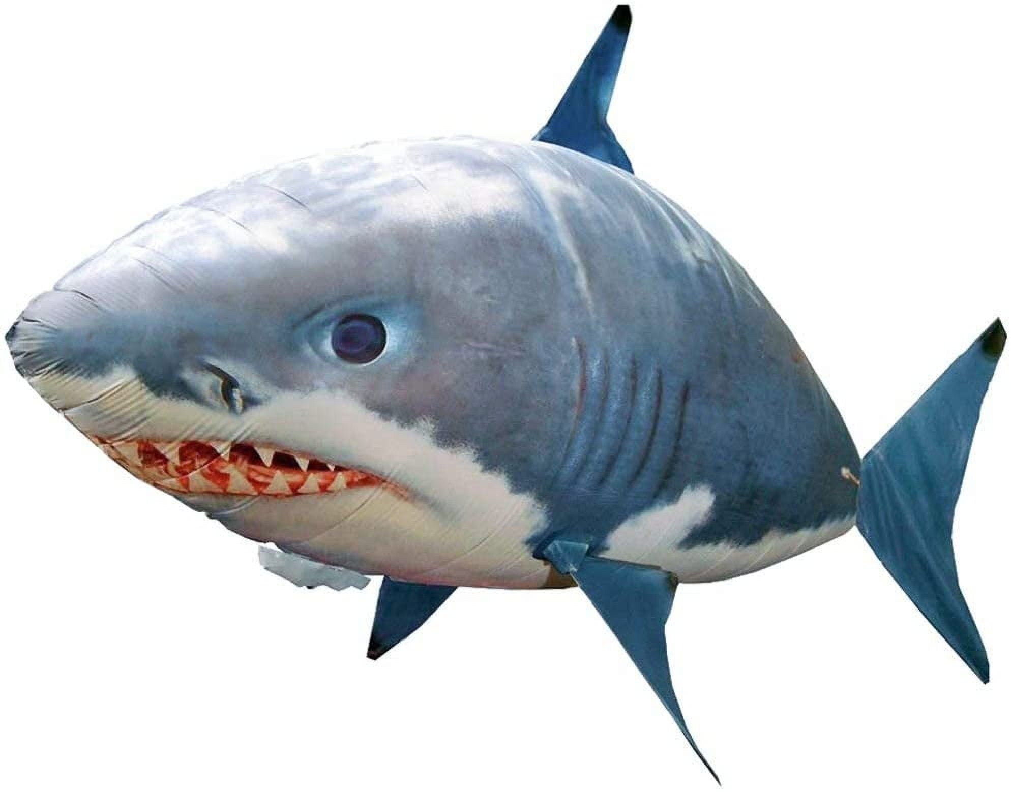 GGB-Flying Shark Toy, Remote Control Flying Shark Inflated Rc Inflatable Balloon Toy Shark Clownfish Kids Gift(Blue Shark) Vendor【0507】