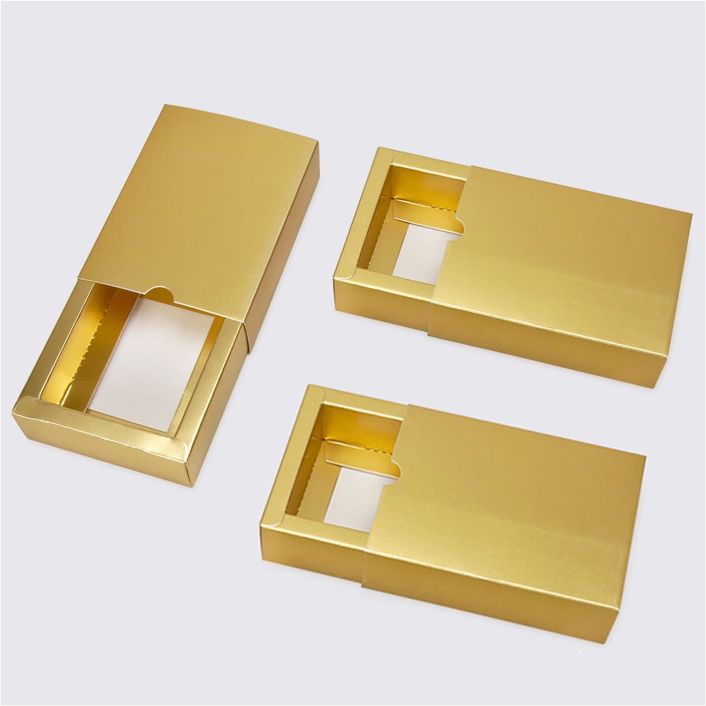 HEMOTON  10 Pcs Present Wrapping Boxes Drawer Type Gift Cardboard