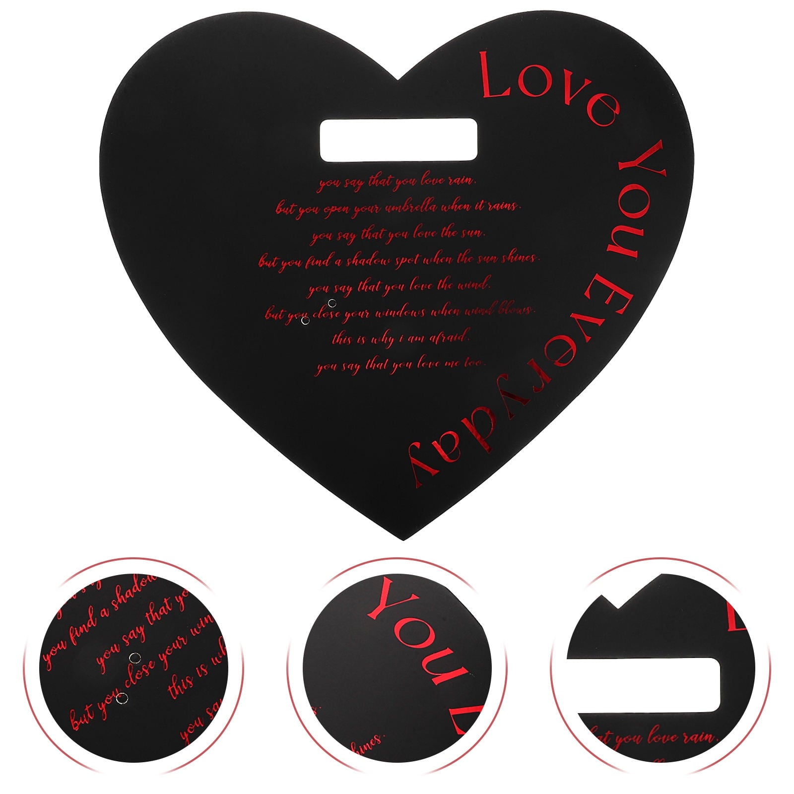 HEMOTON 20pcs Valentine's Day Flower Box Heart Shaped Flower Tote Single Rose Bouquet Portable Floral Box Handheld Wrapping Box