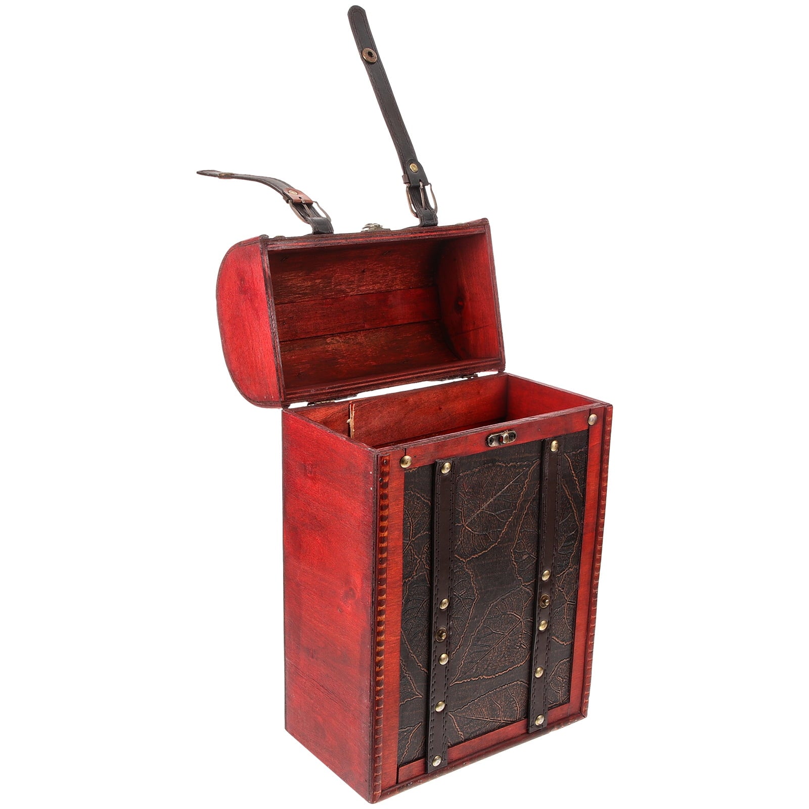 Synthetic Wine Gift Box for Storage Use Multi Color Portable with Strong Bearing Capacity 2 Bottles