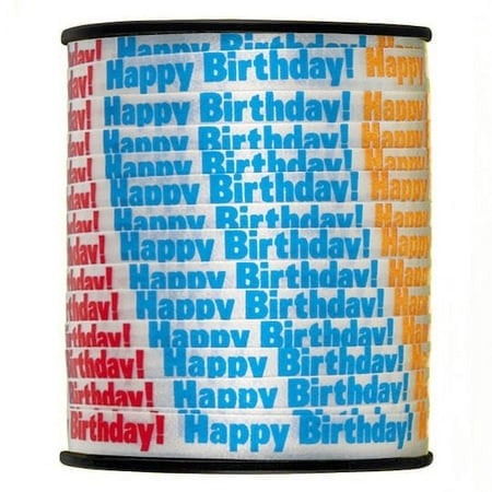 Happy Birthday Curling Ribbon (Pack of 48)