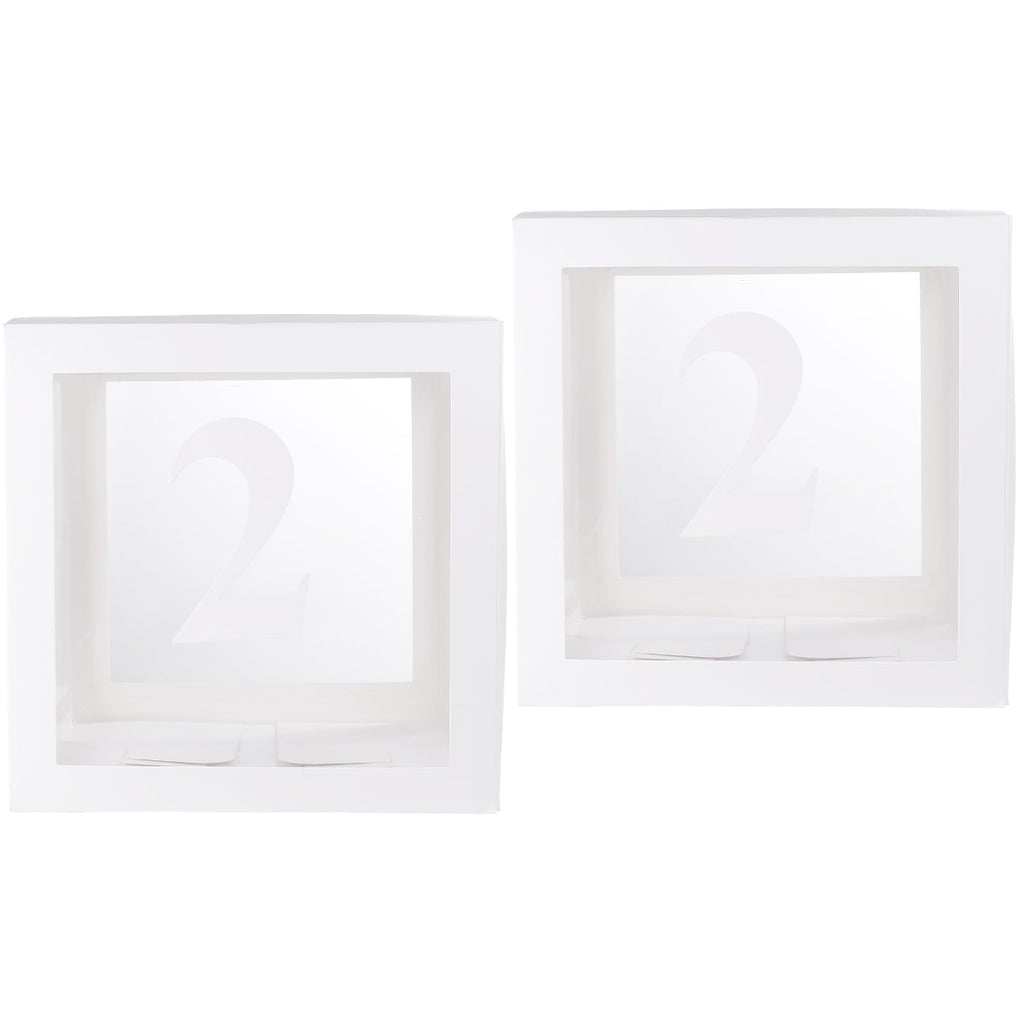 Hemoton 2pcs Transparent Balloon Box Party Decorative Balloons Case Balloons Accessories