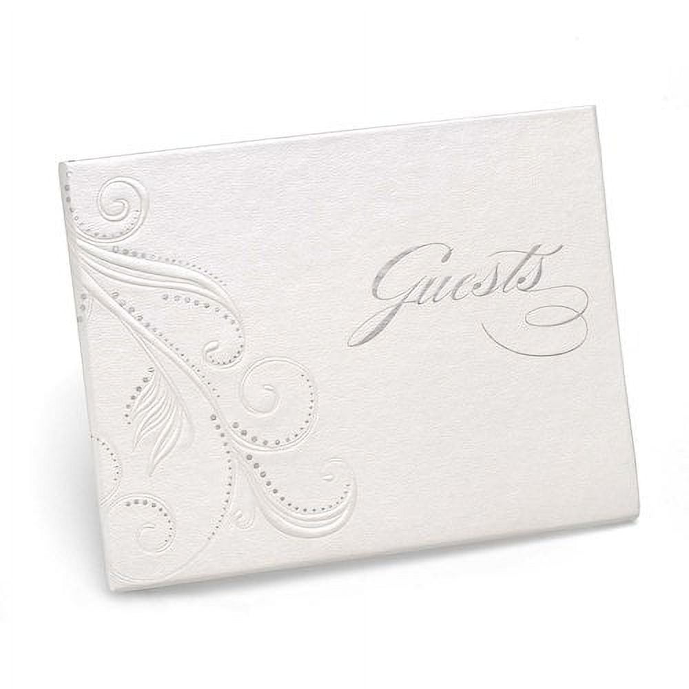Hortense B. Hewitt Hortense B Hewitt Swirl Dots Purple Guest Book, white
