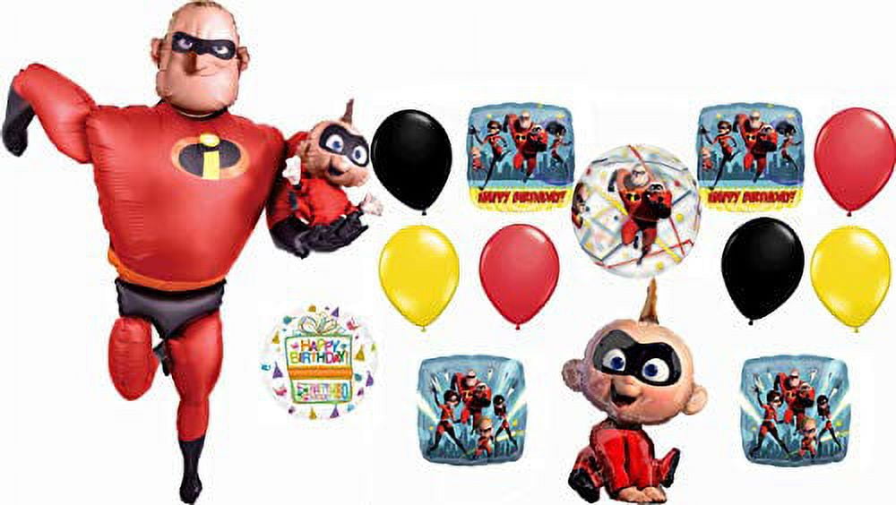 Incredibles Birthday Party Supplies Mr Incredible Airwalker Balloon Bouquet Decorations