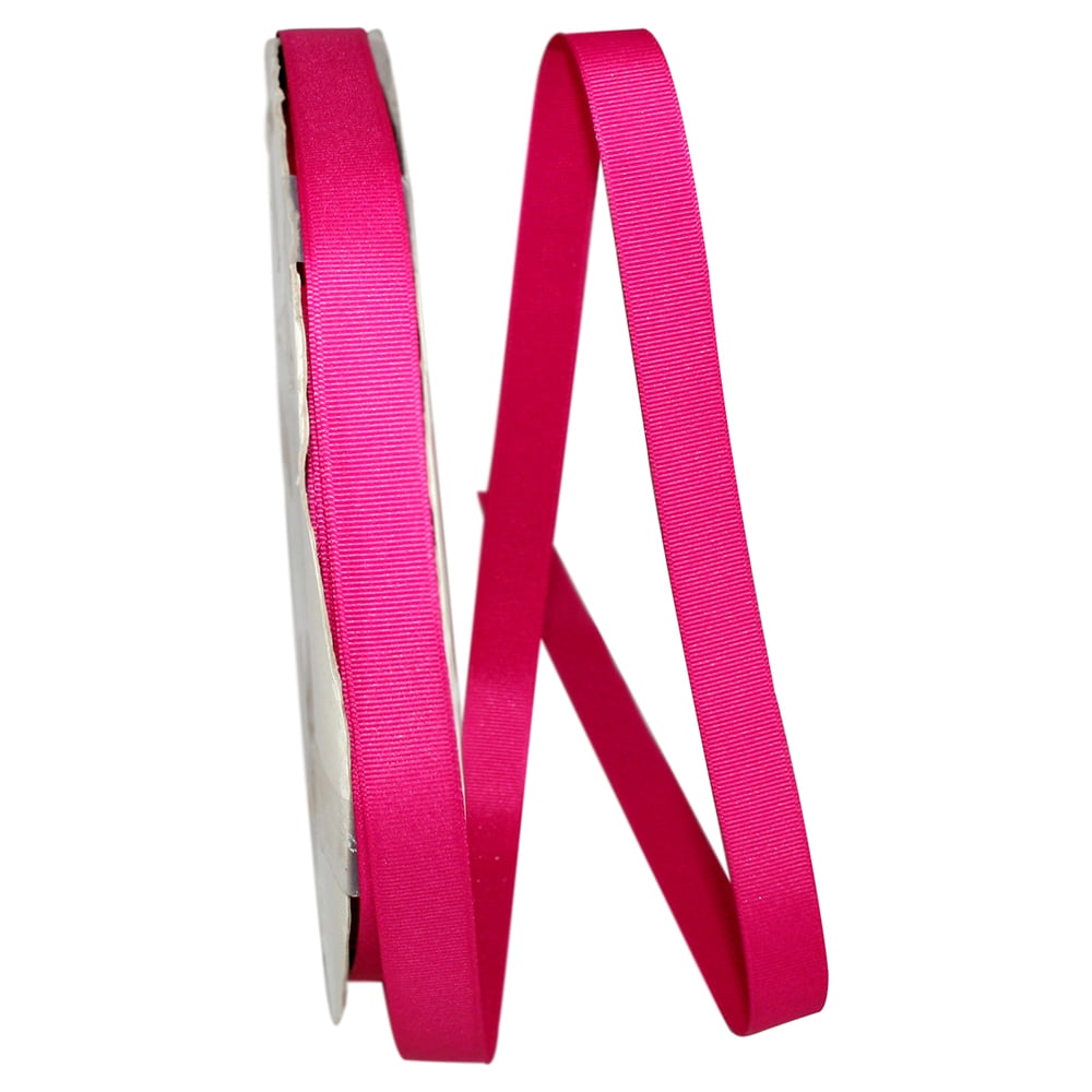 JAM Paper All Occasion Azalea Pink Polyester Grosgrain Ribbon, 3600" x 0.62"