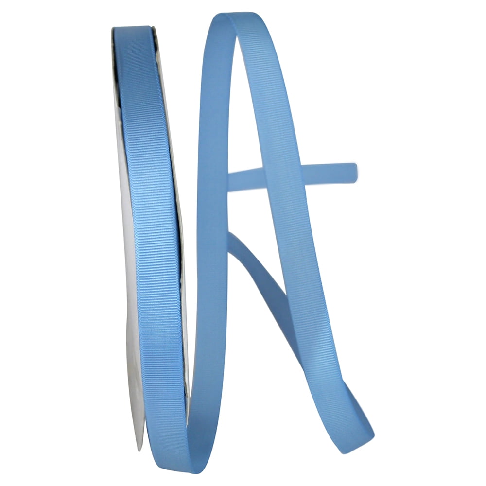 JAM All Occasion French Blue Polyester Grosgrain Ribbon, 3600" x 0.62"