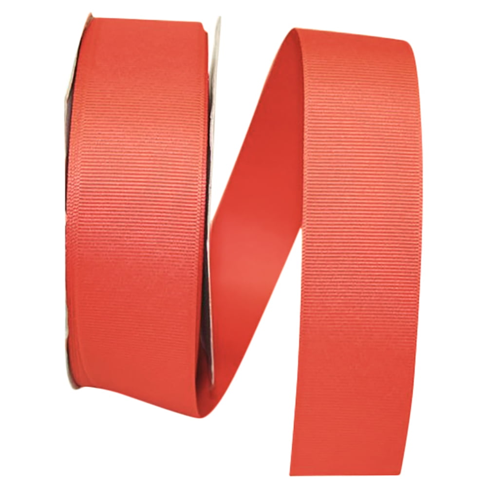 JAM All Occasion Grosgrain Coral Polyester Ribbon, 1800" x 1.5"