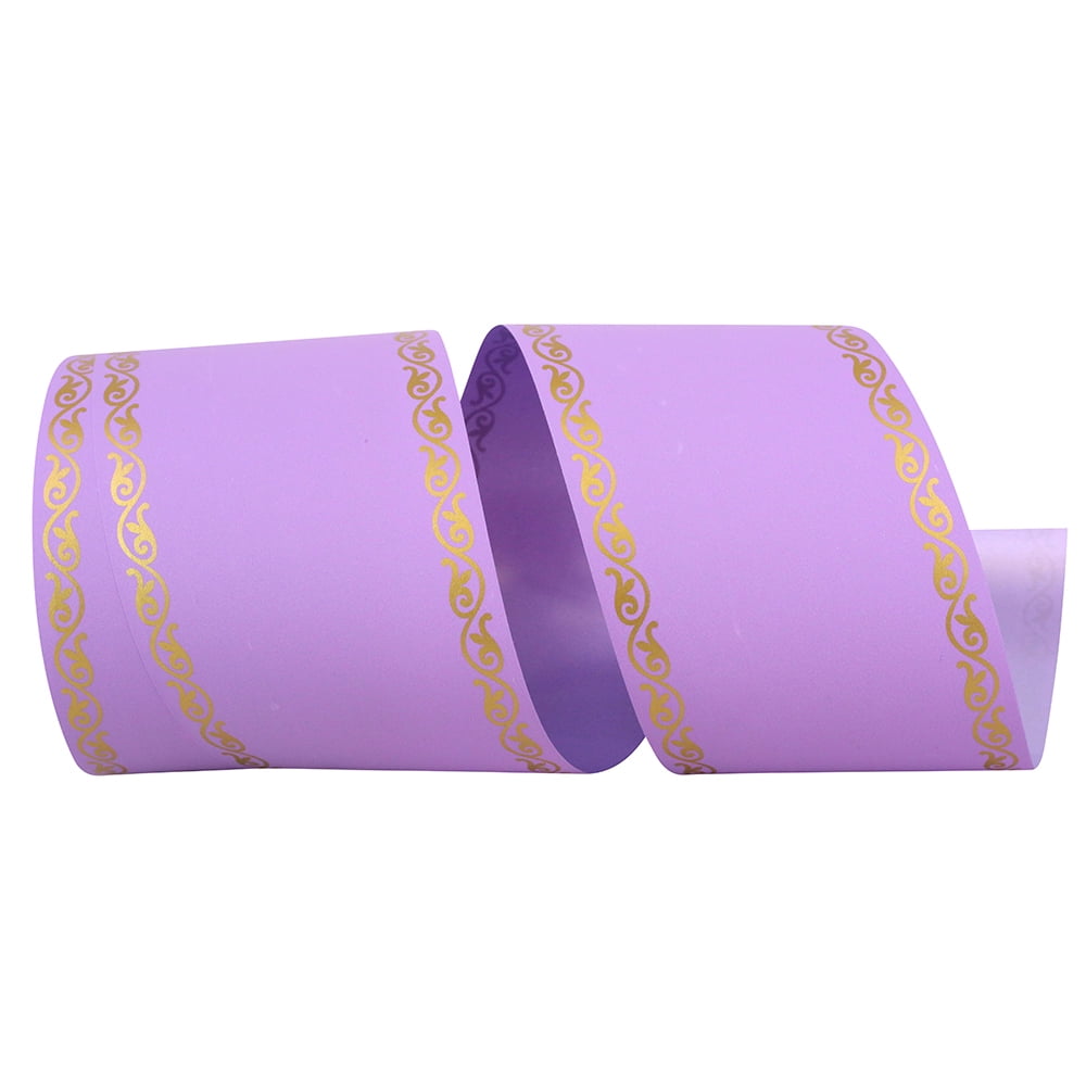 JAM Paper Dupioni Christmas Ribbon, Gold, 1.5in x 10yd, 1/Pack