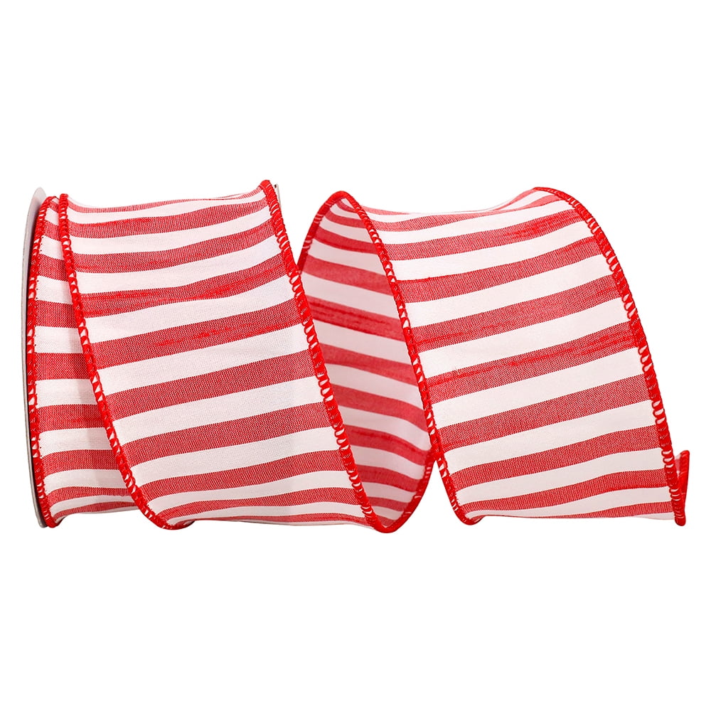 Jam Paper All Occasion Multi-Color Polyester Stripes Ribbon, 900" X 1.37"