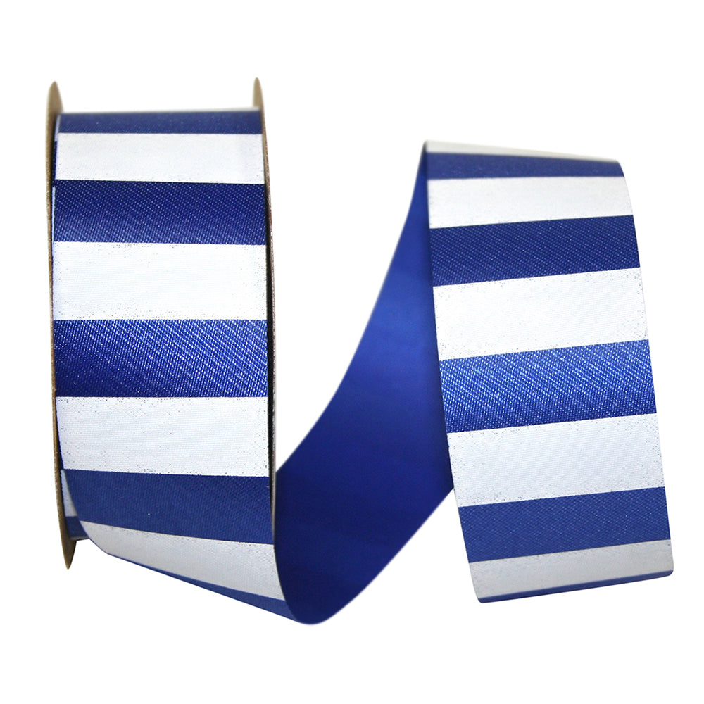 Jam Paper All Occasion Multi-Color Polyester Stripes Ribbon, 900" X 1.37"
