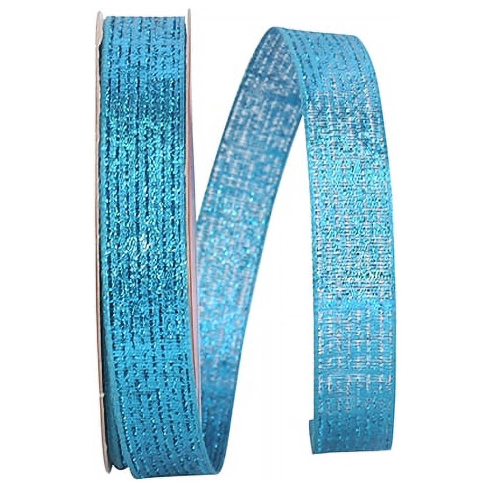 JAM Paper All Occasion Silver Polyester Metallic Wired Corsage Ribbon, 900" x 0.62"