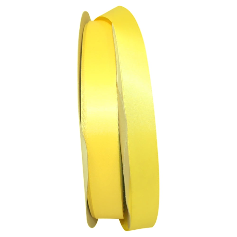 JAM Paper Satin Double Face Light Blue Polyester Ribbon, 3600" x 0.87"