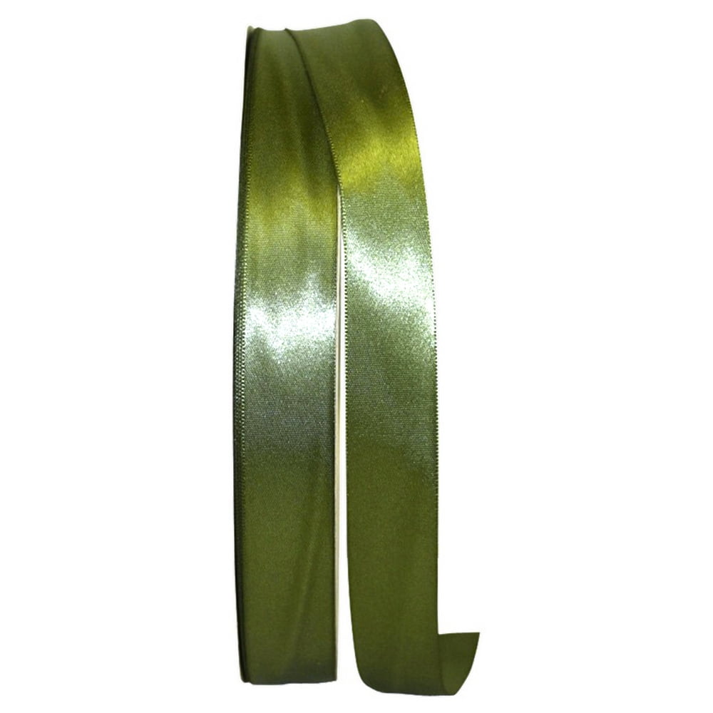 JAM Paper Satin Double Face Navy Polyester Ribbon, 3600" x 0.62"