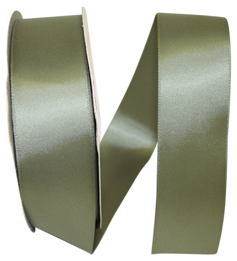 JAM Paper Satin Double Face Old Gold Polyester Ribbon, 3600" x 0.87"