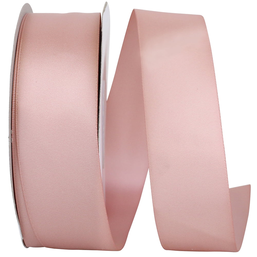 JAM Paper Satin Double Face Rose Gold Polyester Ribbon, 1800" x 1.5"